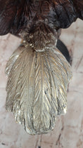Load image into Gallery viewer, Signed Moigniez Eagle Catch Fish Bronze Sculpture Multi Color Patina Figurine 24" x 13"