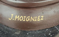 Load image into Gallery viewer, Signed Moigniez Eagle Catch Fish Bronze Sculpture Multi Color Patina Figurine 24" x 13"