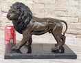 Load image into Gallery viewer, Hot Cast Bronze Hunting Lion Puma Lioness Jungle Safari Statue Sculpture Figurine