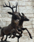 Load image into Gallery viewer, Elk Deer Caribou Buck Stag Wildlife Art Hunting Lodge Camp Bronze Marble Statue
