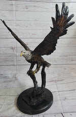 Landing Eagle Bronze Metal Statue Sculpture Indoor Outdoor 23