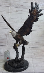 Landing Eagle Bronze Metal Statue Sculpture Indoor Outdoor 23