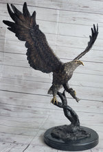Landing Eagle Bronze Metal Statue Sculpture Indoor Outdoor 23
