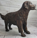 Golden Retriever Puppy Dog Bronze Metal Life Size Statue Sculpture 26