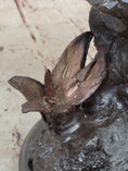 Load image into Gallery viewer, Two Tone American Bald Eagle Bronze Statue Sculpture Figure Marble Base 18" x 9"