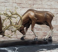 Load image into Gallery viewer, Limited Edition Signed and Numbered Two Stags Deer Fighting Bronze Sculpture