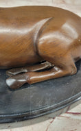Load image into Gallery viewer, Reindeer Caribou Deer Elk Bronze Statue Sculpture Figurine Signed Original 9.5" x 8.5"