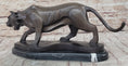 Load image into Gallery viewer, Modern Art Saber Tooth Tiger Bronze Metal Statue Sculpture Collectible Predator 9" x 22"