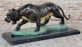 Load image into Gallery viewer, Hot Cast Bronze Sculpture of Cougar Mountain Lion Panther w/ Special Patina Finish