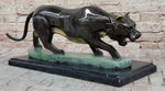 Hot Cast Bronze Sculpture of Cougar Mountain Lion Panther w/ Special Patina Finish