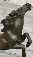 Load image into Gallery viewer, Bronze Horse Figurine Sculpture w/ Crystal Ball - Signed Original Equestrian Art by Milo