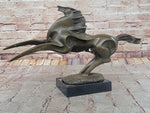 Large Abstract Modern Art Horse Gallops Bronze Sculpture Statue Figurine Figure