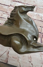 Large Abstract Modern Art Horse Gallops Bronze Sculpture Statue Figurine Figure