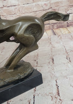 Large Abstract Modern Art Horse Gallops Bronze Sculpture Statue Figurine Figure