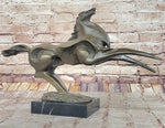 Large Abstract Modern Art Horse Gallops Bronze Sculpture Statue Figurine Figure