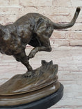 Load image into Gallery viewer, Running Panther Puma Mountain Lion Bronze Sculpture Statue Wildlife Original Art