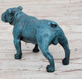 Load image into Gallery viewer, English Bulldog Bronze Metal Figurine Sculpture Original Art Collectible Blue Patina