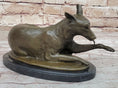 Load image into Gallery viewer, German Shepherd Bushy Tailed Dog Licking Paw Bronze Statue Sculpture Original Milo