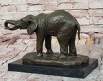 Milo Elephant Bronze Sculpture – Stunning African Wildlife Art on Marble Base