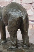Load image into Gallery viewer, Milo Elephant Bronze Sculpture – Stunning African Wildlife Art on Marble Base