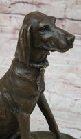 Load image into Gallery viewer, Bronze Service Dog w/ Vest Statue Sculpture Figure Figurine 10” x 10”
