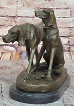 Service Dogs Hunting Hound Retriever Dog Hot Cast Bronze Sculpture Statue Decor