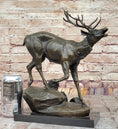 Load image into Gallery viewer, Milo “Stag by Lecourtier” Reproduction – Majestic Deer Bronze Sculpture