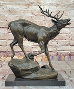 Milo “Stag by Lecourtier” Reproduction – Majestic Deer Bronze Sculpture