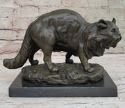 Persian Cat by Charles Emile Jonchery Bronze Sculpture Figurine Collectible 7