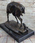 Load image into Gallery viewer, Buck Deer Elk Stag Wildlife Art Cabin Lodge Sportsman Art Bronze Marble Statue