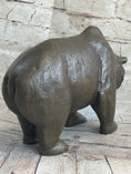 Load image into Gallery viewer, Bronze Sculpture Black Grizzly Bear Mother Cubs Animal Figurine Hand Made Statue