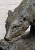 Load image into Gallery viewer, Two Playful Bears Bronze Sculpture Statue Bear Figure on Marble Base by Milo