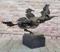 Load image into Gallery viewer, Abstract Galloping Horses Bronze Sculpture Original Equine Art Signed by Milo - Southlake Paws