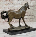 Load image into Gallery viewer, Arabian Horse Bronze Statue Sculpture PJ Mene Equestrian Stables Decor 10" x 11"