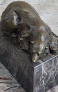Load image into Gallery viewer, Signed Original Milo Polar Bear Bronze Sculpture Marble Base Figurine Figure Art