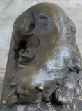 Load image into Gallery viewer, Signed Original Milo Polar Bear Bronze Sculpture Marble Base Figurine Figure Art