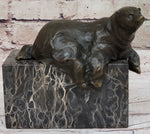 Art Deco Hot Cast Polar Bear Bookend Bookends Bronze Sculpture Statue Figurine