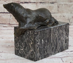 Art Deco Hot Cast Polar Bear Bookend Bookends Bronze Sculpture Statue Figurine