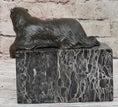 Load image into Gallery viewer, Art Deco Hot Cast Polar Bear Bookend Bookends Bronze Sculpture Statue Figurine