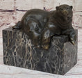 Load image into Gallery viewer, Art Deco Hot Cast Polar Bear Bookend Bookends Bronze Sculpture Statue Figurine