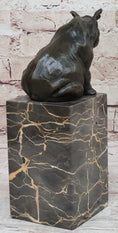Load image into Gallery viewer, Signed Milo African Rhinoceros Rhino Bronze Figurine Sculpture Statue on Marble Base