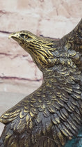 Load image into Gallery viewer, Art Deco Multi Color Patina American Bald Eagle Classic Bronze Statue Artwork