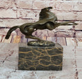 Load image into Gallery viewer, Abstract Modern Contemporary Horse Figurine Bronze Sculpture on Marble Base
