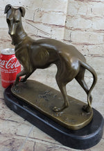 Handmade LARGE Bronze of a Whippet Greyhound Dog Classic Masterpiece Figurine