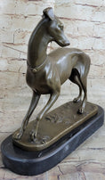 Load image into Gallery viewer, Handmade LARGE Bronze of a Whippet Greyhound Dog Classic Masterpiece Figurine