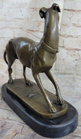 Load image into Gallery viewer, Handmade LARGE Bronze of a Whippet Greyhound Dog Classic Masterpiece Figurine