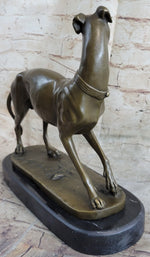 Handmade LARGE Bronze of a Whippet Greyhound Dog Classic Masterpiece Figurine