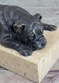 Load image into Gallery viewer, Art Deco English Bulldog Dog 100% Solid Bronze Sculpture Statue Home Decor