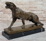 Henry Moore Modern Art Abstract Jaguar Panther Cougar Lion Bronze Sculpture