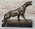 Load image into Gallery viewer, Henry Moore Modern Art Abstract Jaguar Panther Cougar Lion Bronze Sculpture